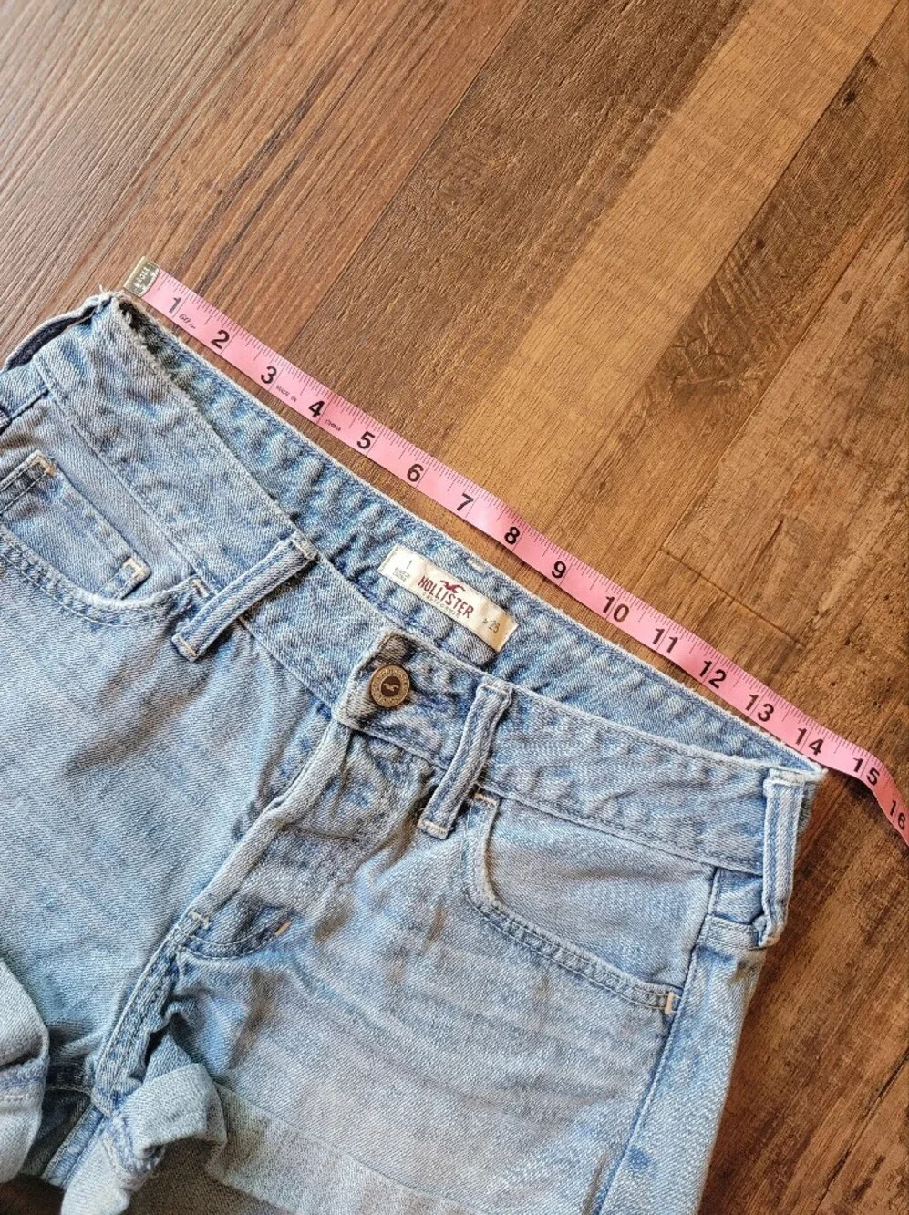 Hollister Light Wash Denim Shorts